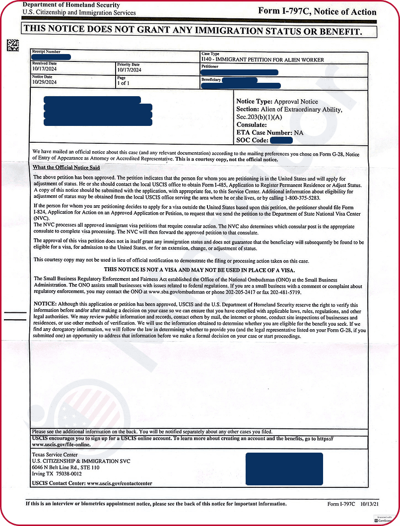 EB-1A Approved for a Circus Artist in the Arts