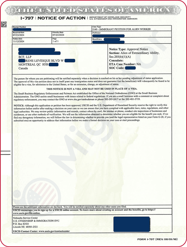 Case: EB-1A Approved for a Screenwriter and Director