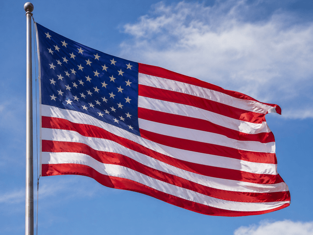 The American flag — symbol of the country you are immigrating to