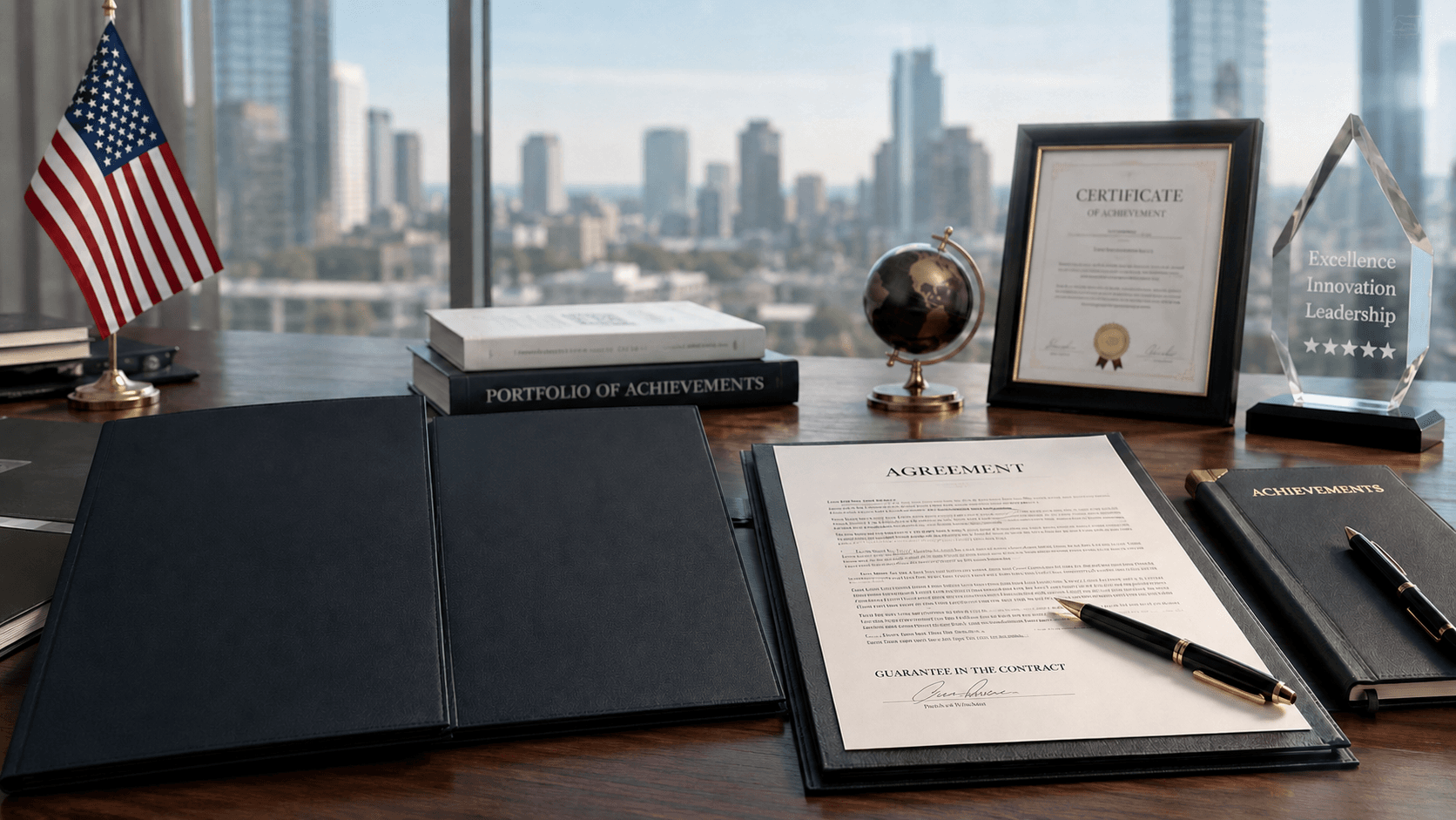 O-1 Visa and EB-1A folders + Portfolio of Achievements + Excellence Award