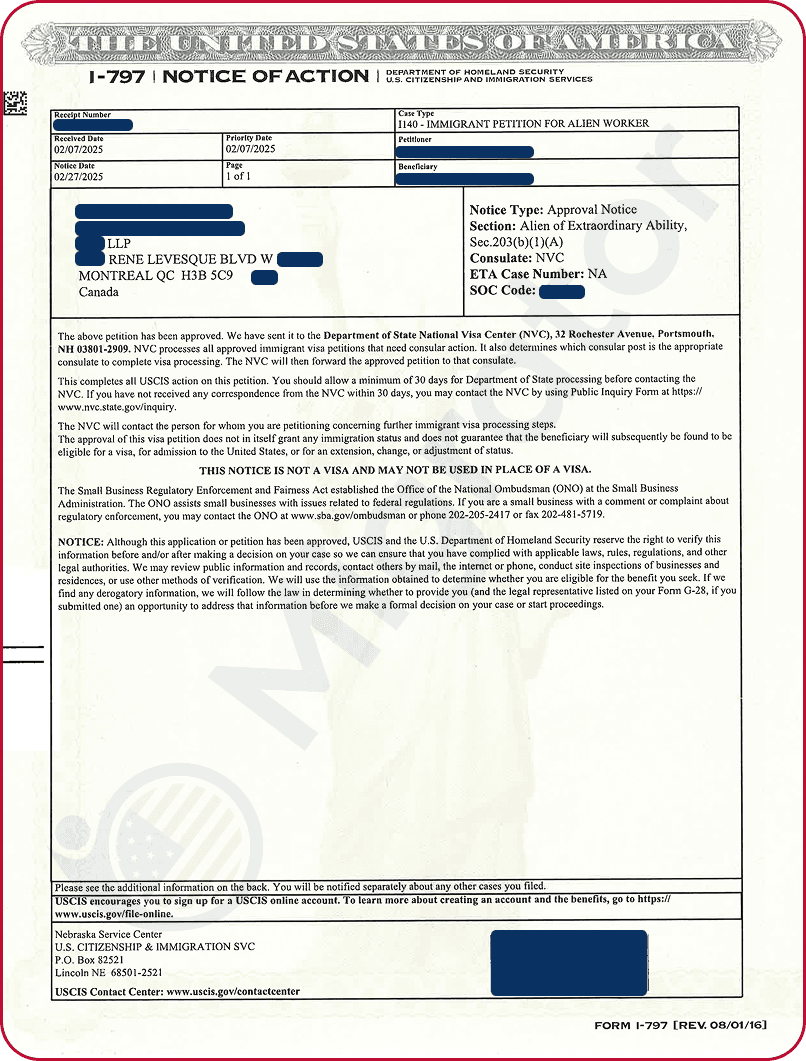 EB-1A Approved for an Architect and Construction Entrepreneur